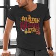 In My Wizard Era Groovy Bookish Fantasy Reader Book Lover Men's V-Neck T-Shirt