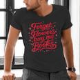 Women's Forget Flowers Buy Me Books Valentine Book Lover Men's V-Neck T-Shirt Women's Forget Flowers Buy Me Books Valentine Book Lover Men's V-Neck T-Shirt