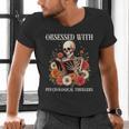 Women's Psychological Thriller Book Reader Lover Men's V-Neck T-Shirt Women's Psychological Thriller Book Reader Lover Men's V-Neck T-Shirt