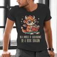 In World Of Bookworms Be Book Dragon Cute Women Kids Men Men's V-Neck T-Shirt In World Of Bookworms Be Book Dragon Cute Women Kids Men Men's V-Neck T-Shirt