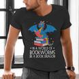 In A World Full Of Bookworms Be A Book Dragon Reading Men's V-Neck T-Shirt
