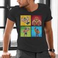 Wrestling Comic Book Wrestler Mexican Lucha Libre Mask Men's V-Neck T-Shirt Wrestling Comic Book Wrestler Mexican Lucha Libre Mask Men's V-Neck T-Shirt