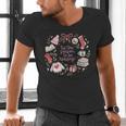 Xmas Tis The Season To Be Reading Books Pajamas Men's V-Neck T-Shirt Xmas Tis The Season To Be Reading Books Pajamas Men's V-Neck T-Shirt
