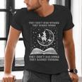 They Didn't Burn Witches Burned Women Books Feminist Women Men's V-Neck T-Shirt They Didn't Burn Witches Burned Women Books Feminist Women Men's V-Neck T-Shirt