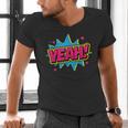 Yeah Comic Comic Book Graphic Men's V-Neck T-Shirt Yeah Comic Comic Book Graphic Men's V-Neck T-Shirt