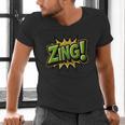 ZING Comic Book Retro Artwork – Cartoon Collector Men's V-Neck T-Shirt ZING Comic Book Retro Artwork – Cartoon Collector Men's V-Neck T-Shirt