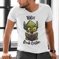 100 Book Goblin Cute Book Reader And Library Lover Men's V-Neck T-Shirt