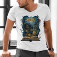 4 Books Are Portable Magic Bookish Reading Nerd Quote Men's V-Neck T-Shirt 4 Books Are Portable Magic Bookish Reading Nerd Quote Men's V-Neck T-Shirt