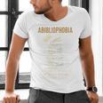 Abibliophobia Books Lover Bookworm Bookaholic Reader Men's V-Neck T-Shirt Abibliophobia Books Lover Bookworm Bookaholic Reader Men's V-Neck T-Shirt