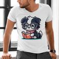 Adorable Book Lover Border Collie With Reading Glasses Cute Raglan Baseball Tee Men's V-Neck T-Shirt Adorable Book Lover Border Collie With Reading Glasses Cute Raglan Baseball Tee Men's V-Neck T-Shirt