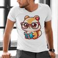 Adorable Book Lover Chipmunk With Reading Glasses Cute Premium Men's V-Neck T-Shirt Adorable Book Lover Chipmunk With Reading Glasses Cute Premium Men's V-Neck T-Shirt