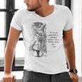 Alice Adventures Wonderland Vintage Book Quote Lewis Carrol Men's V-Neck T-Shirt Alice Adventures Wonderland Vintage Book Quote Lewis Carrol Men's V-Neck T-Shirt