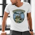 Answer To Fishing Hotline Introvert Humor Antisocial Raglan Baseball Tee Men's V-Neck T-Shirt