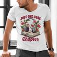 Audiobook Lover Bookish Headphones Just One More Chapter Men's V-Neck T-Shirt