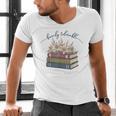 Barely Tolerable Book Lover Floral Quote Pride And Prejudice Men's V-Neck T-Shirt Barely Tolerable Book Lover Floral Quote Pride And Prejudice Men's V-Neck T-Shirt