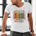 Boho Floral Book Big Fan Of Human Rights Liberal Protest Men's V-Neck T-Shirt