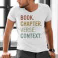 Book Chapter Verse Christian Bible Reformed Theology Men's V-Neck T-Shirt Book Chapter Verse Christian Bible Reformed Theology Men's V-Neck T-Shirt