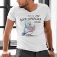 This Is My Book Character Costume I Pigeon Reading Tee Men's V-Neck T-Shirt