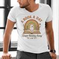 A Book A Day Keeps Reality Away Reading Men's V-Neck T-Shirt A Book A Day Keeps Reality Away Reading Men's V-Neck T-Shirt