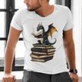 Book Dragon Men's V-Neck T-Shirt