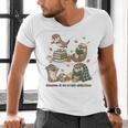 Book Lover Bookish Bookworm Reading Is My Otter-Obsession Men's V-Neck T-Shirt Book Lover Bookish Bookworm Reading Is My Otter-Obsession Men's V-Neck T-Shirt
