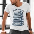 Book Lover Bookish Reader Bibliophile Book Nerd Titles Men's V-Neck T-Shirt