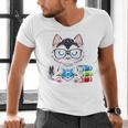 Book Lover Reading Husky Dog Men's V-Neck T-Shirt