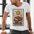 Book Reading Tarot Card The Reader Men's V-Neck T-Shirt Book Reading Tarot Card The Reader Men's V-Neck T-Shirt