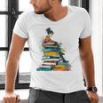 Books Abstract Artist Women Art Painting Books Men's V-Neck T-Shirt Books Abstract Artist Women Art Painting Books Men's V-Neck T-Shirt