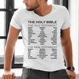 The Books Of The Bible Old And New Testament Complete List Men's V-Neck T-Shirt The Books Of The Bible Old And New Testament Complete List Men's V-Neck T-Shirt