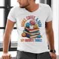 Books Coffee & Yarn Lover My Favorite Things Men's V-Neck T-Shirt