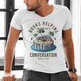 Books Helping Introvert Avoid Conversation Men's V-Neck T-Shirt Books Helping Introvert Avoid Conversation Men's V-Neck T-Shirt