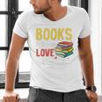 Books Are My Love Language Stack Men's V-Neck T-Shirt