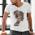 Books Lover Women Art Colorful Drawing Graphic Books Men's V-Neck T-Shirt