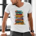 Books Painting Colorful Art Abstract Graphic Books Men's V-Neck T-Shirt