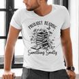 Bookworm Smutt Probably Reading Something Smutty Reader Men's V-Neck T-Shirt