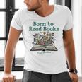 Born To Read Books Forced To Read Emails Book Lover Men's V-Neck T-Shirt