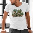 Botanical Garden Plants With Books Men's V-Neck T-Shirt