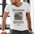 Bronte Novel Wuthering Heights Moorland Gothic Book Cover Men's V-Neck T-Shirt