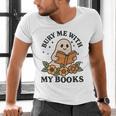Bury Me With My Books Ghost Tee Men's V-Neck T-Shirt