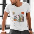Carve Out Time To Read Halloween Ghost Books Raglan Baseball Tee Men's V-Neck T-Shirt