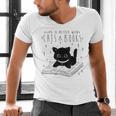 Cat Book For Women Life Is Better With Cats And Books Men's V-Neck T-Shirt
