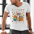 Cat Fall In Love With Reading Book Lover Autumn Men's V-Neck T-Shirt Cat Fall In Love With Reading Book Lover Autumn Men's V-Neck T-Shirt