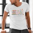 Chapter Forty 40 Years Old 40th Birthday Book Lover Men's V-Neck T-Shirt Chapter Forty 40 Years Old 40th Birthday Book Lover Men's V-Neck T-Shirt
