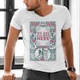 Cheshire Cat Alice In Wonderland Vintage Book Men's V-Neck T-Shirt Cheshire Cat Alice In Wonderland Vintage Book Men's V-Neck T-Shirt