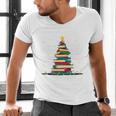 Christmas Tree Of Books Holiday Men's V-Neck T-Shirt Christmas Tree Of Books Holiday Men's V-Neck T-Shirt