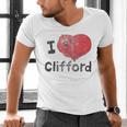 Clifford The Big Red Dog I Heart Clifford Childrens Books Men's V-Neck T-Shirt Clifford The Big Red Dog I Heart Clifford Childrens Books Men's V-Neck T-Shirt