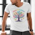 Color Our World Summer Reading Program 2025 Trippy Book Tree Men's V-Neck T-Shirt
