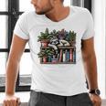 Cosy Sloth In Bookshelf With Plants Men's V-Neck T-Shirt Cosy Sloth In Bookshelf With Plants Men's V-Neck T-Shirt