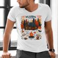 Cozy Reading Cabin Retreat Fall Bookish Autumn Cozy Reader Men's V-Neck T-Shirt Cozy Reading Cabin Retreat Fall Bookish Autumn Cozy Reader Men's V-Neck T-Shirt